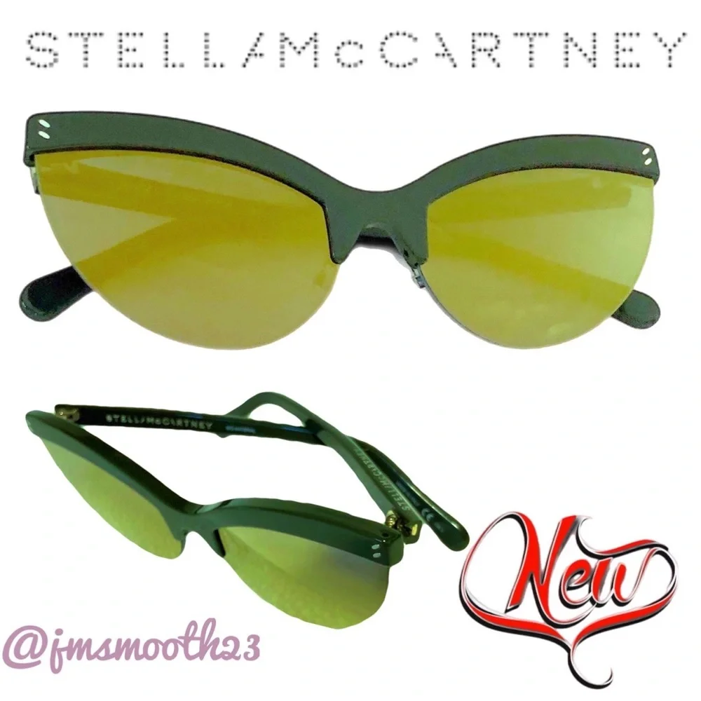 🆕 Stella McCartney Green & Gold Core Sunglasses (810)